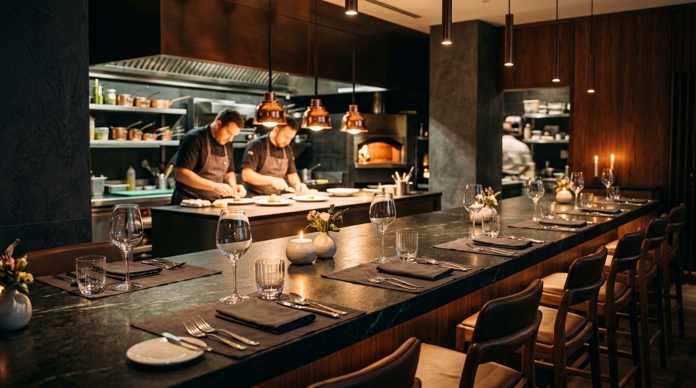 Atelier dining room in East Foundry